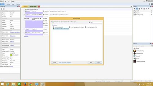 When my player collides with the monster it dies